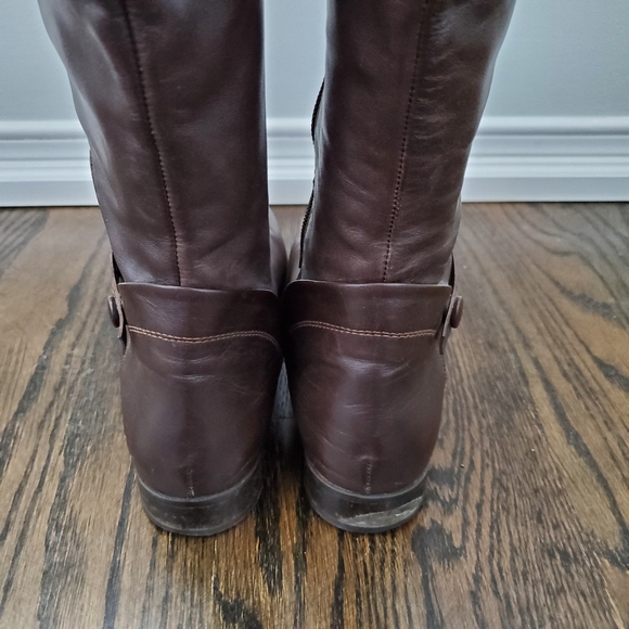 Browns Couture Leather Boots Brown Size 39 - Picture 3 of 9